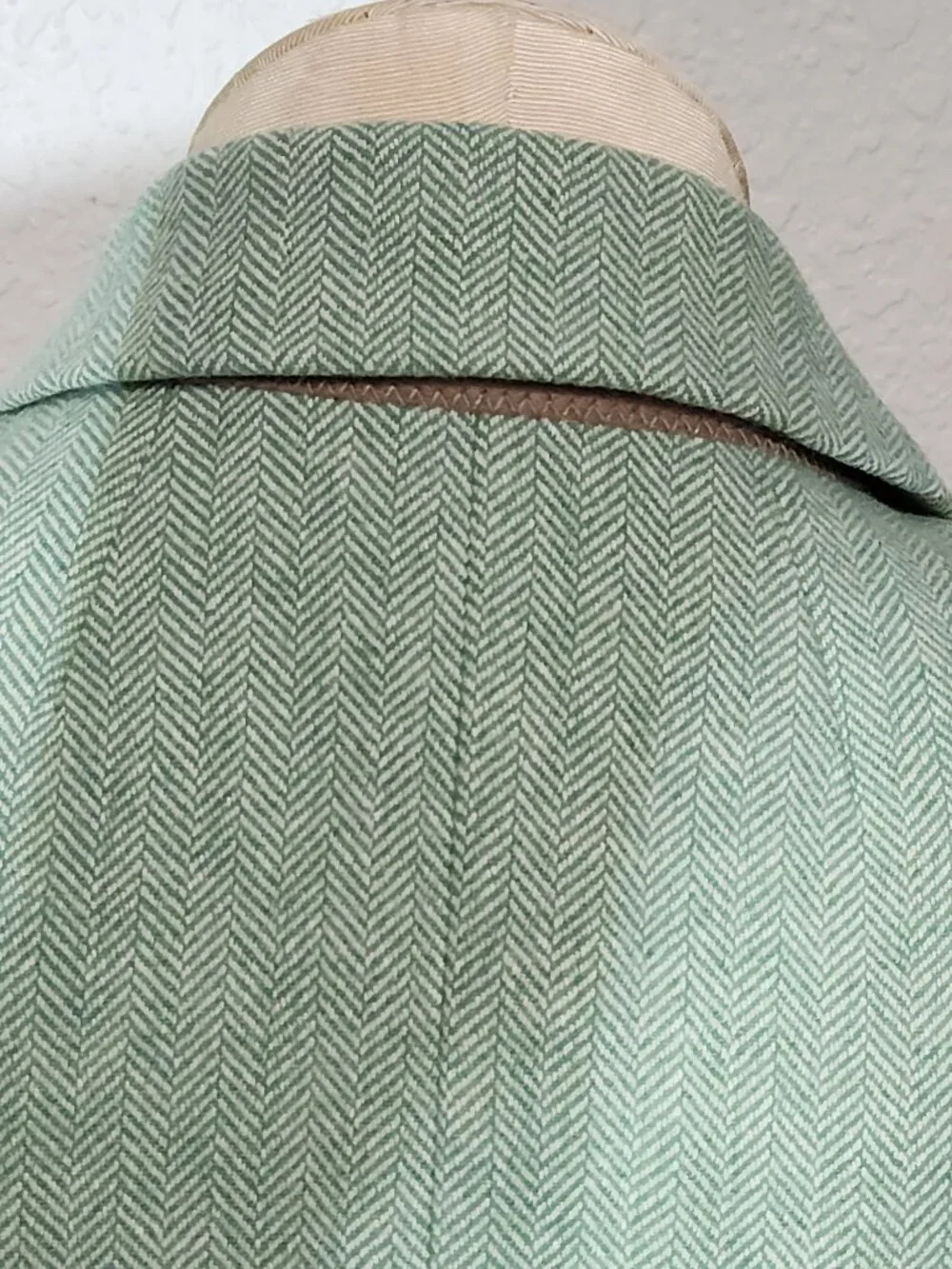 J crew Teal Herringbone wool blend Holland blazer button closure